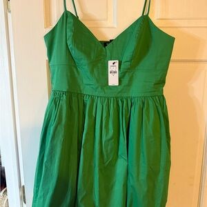Express Green Spaghetti Strap Sundress for Weddings